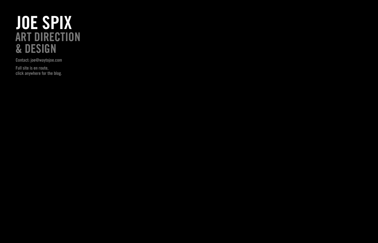 Joe Spix | Art Direction & Design